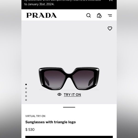 Prada SPR 14Z sunglasses - Picture 3 of 16
